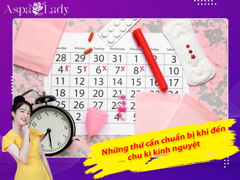 Những thứ cần chuẩn bị khi đến chu kì kinh nguyệt Những thứ cần chuẩn bị khi đến chu kì kinh nguyệt