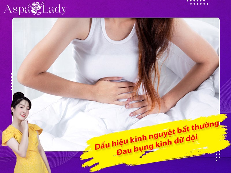 Dấu hiệu kinh nguyệt bất thường: Đau bụng kinh dữ dội Dấu hiệu kinh nguyệt bất thường: Đau bụng kinh dữ dội