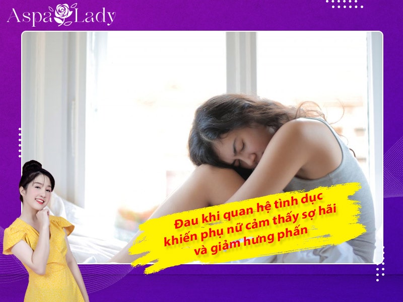 Đau khi quan hệ tình dục khiến phụ nữ cảm thấy sợ hãi và giảm hưng phấn Đau khi quan hệ tình dục khiến phụ nữ cảm thấy sợ hãi và giảm hưng phấn