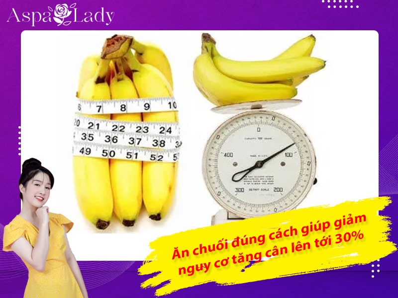 Ăn chuối đúng cách giúp giảm nguy cơ tăng cân lên tới 30% Ăn chuối đúng cách giúp giảm nguy cơ tăng cân lên tới 30%