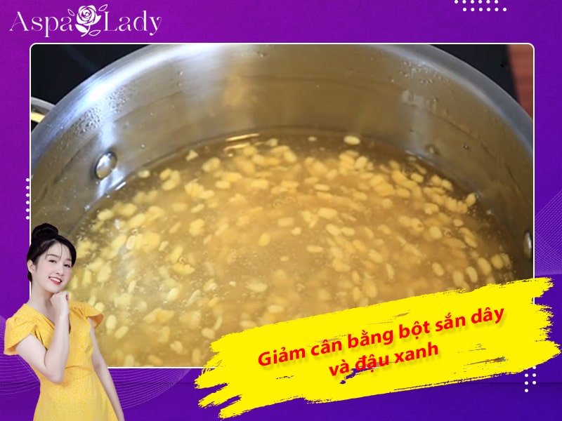 Giảm cân bằng bột sắn dây và đậu xanh Giảm cân bằng bột sắn dây và đậu xanh