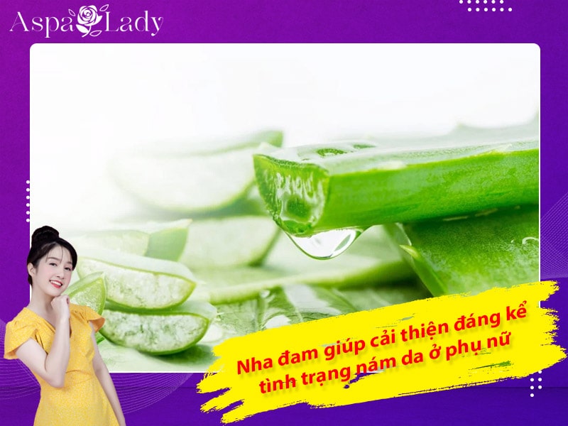 Nha đam giúp cải thiện đáng kể tình trạng nám da ở phụ nữ Nha đam giúp cải thiện đáng kể tình trạng nám da ở phụ nữ