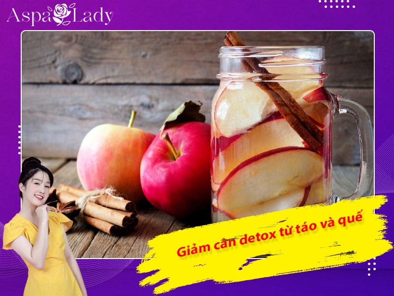 Giảm cân detox từ táo và quế Giảm cân detox từ táo và quế