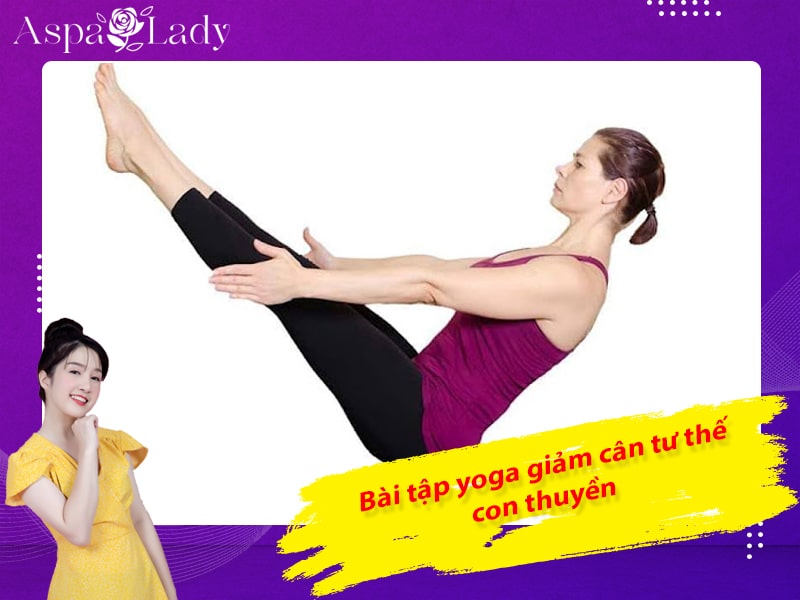 Bài tập yoga giảm cân tư thế con thuyền Bài tập yoga giảm cân tư thế con thuyền