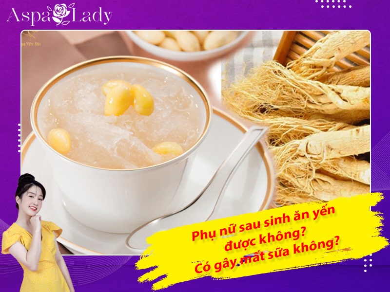 Phụ nữ sau sinh ăn yến được không? Có gây mất sữa không?