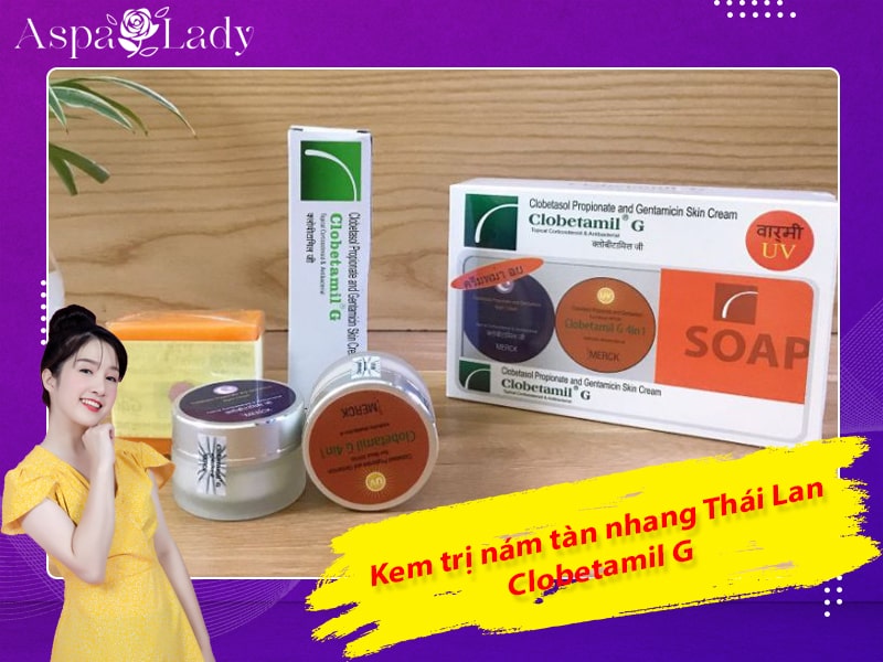 Kem trị nám tàn nhang Thái Lan Clobetamil G Kem trị nám tàn nhang Thái Lan Clobetamil G