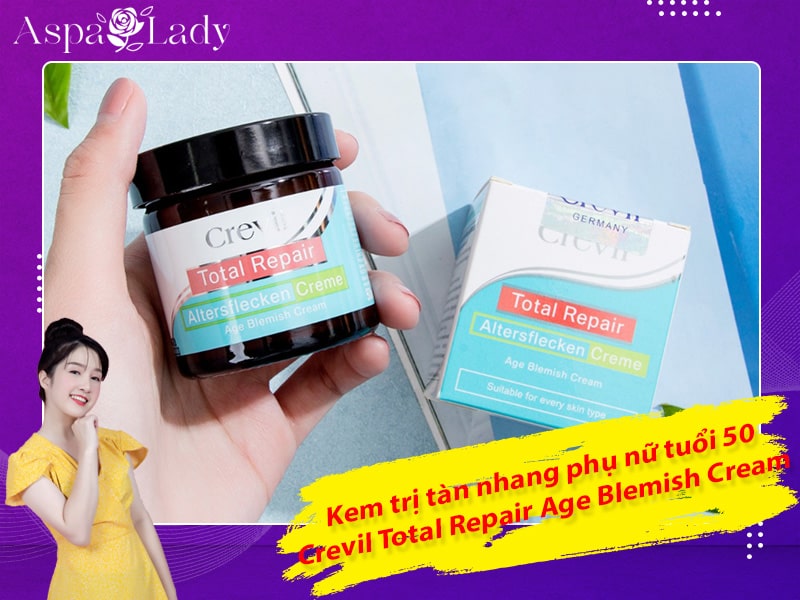 Kem trị tàn nhang phụ nữ tuổi 50 Crevil Total Repair Age Blemish Cream Kem trị tàn nhang phụ nữ tuổi 50 Crevil Total Repair Age Blemish Cream
