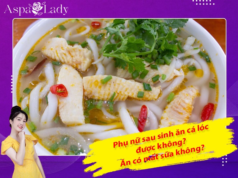 Phụ nữ sau sinh ăn cá lóc được không? Ăn có mất sữa không?