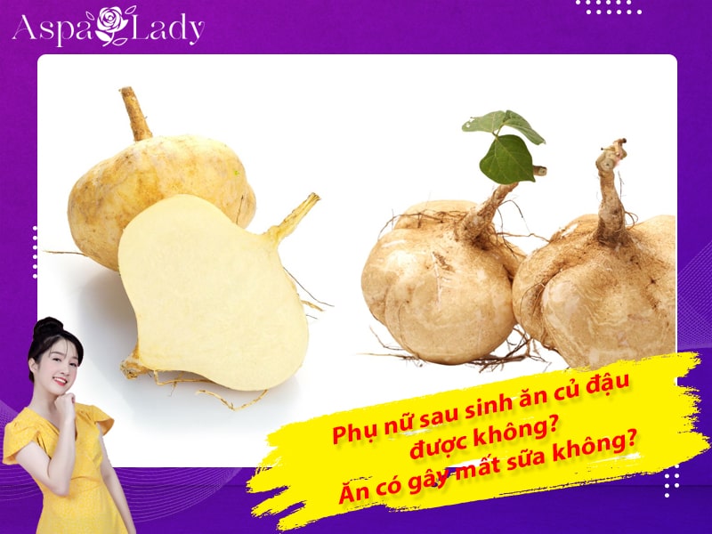 Phụ nữ sau sinh ăn củ đậu được không? Ăn có gây mất sữa không?