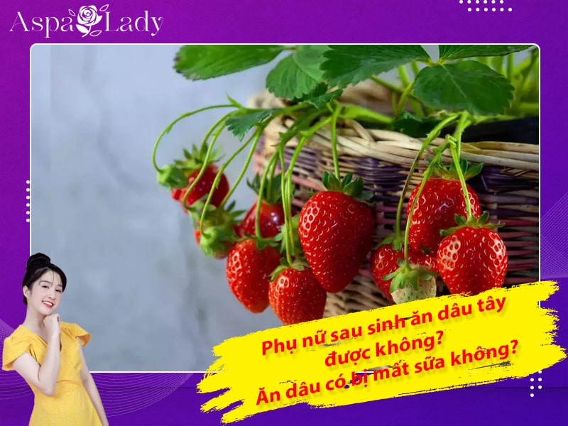 Phụ nữ sau sinh ăn dâu tây được không? Ăn dâu có bị mất sữa không?
