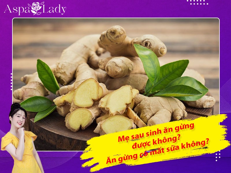 Mẹ sau sinh có ăn được gừng không? Ăn có mất sữa không?