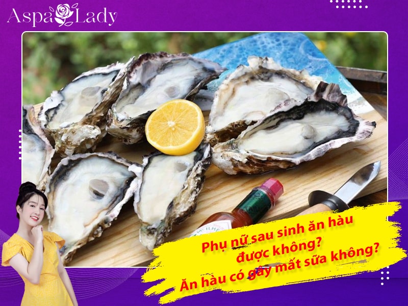Phụ nữ sau sinh ăn hàu được không? Ăn hàu có gây mất sữa không?