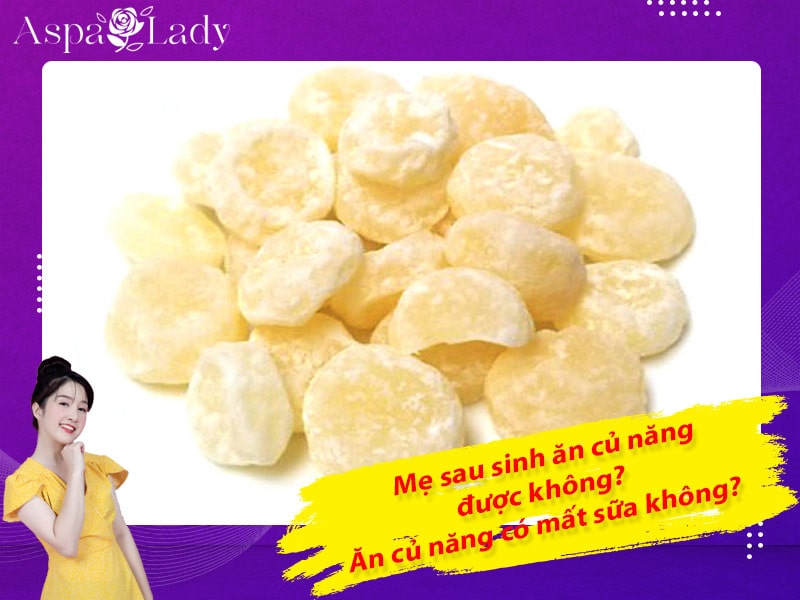 Mẹ sau sinh ăn củ năng được không? Ăn có mất sữa không?