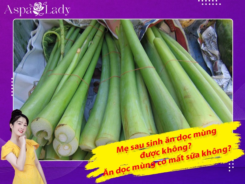 Mẹ sau sinh ăn dọc mùng được không? Ăn có mất sữa không?