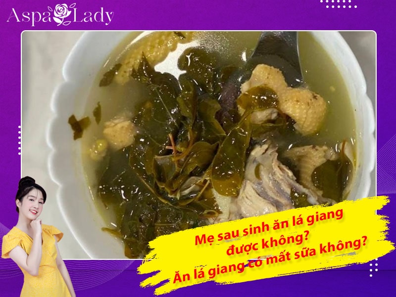 Mẹ sau sinh ăn lá giang được không? Ăn có mất sữa không?