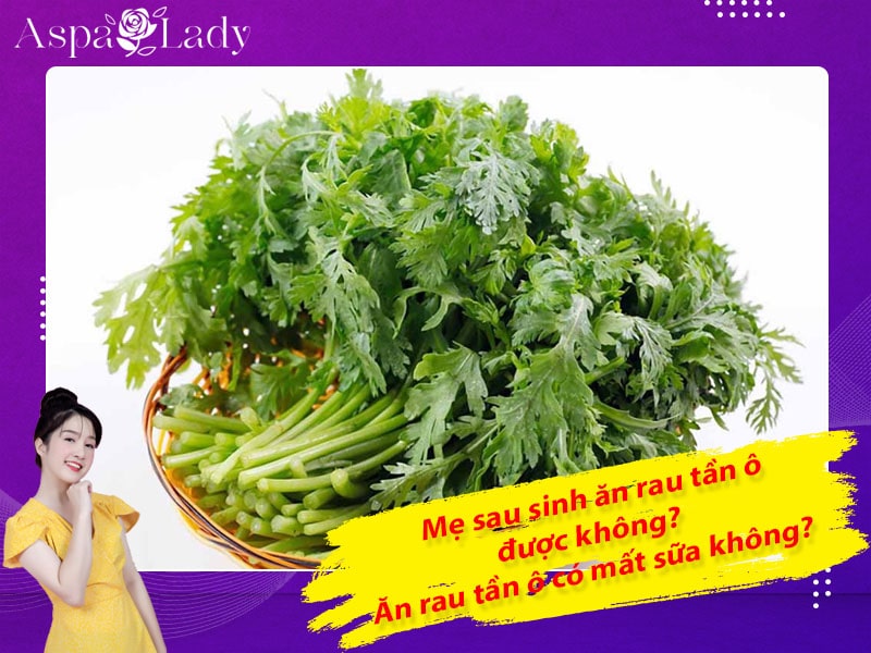 Mẹ sau sinh có ăn được rau tần ô không? Ăn có mất sữa không?