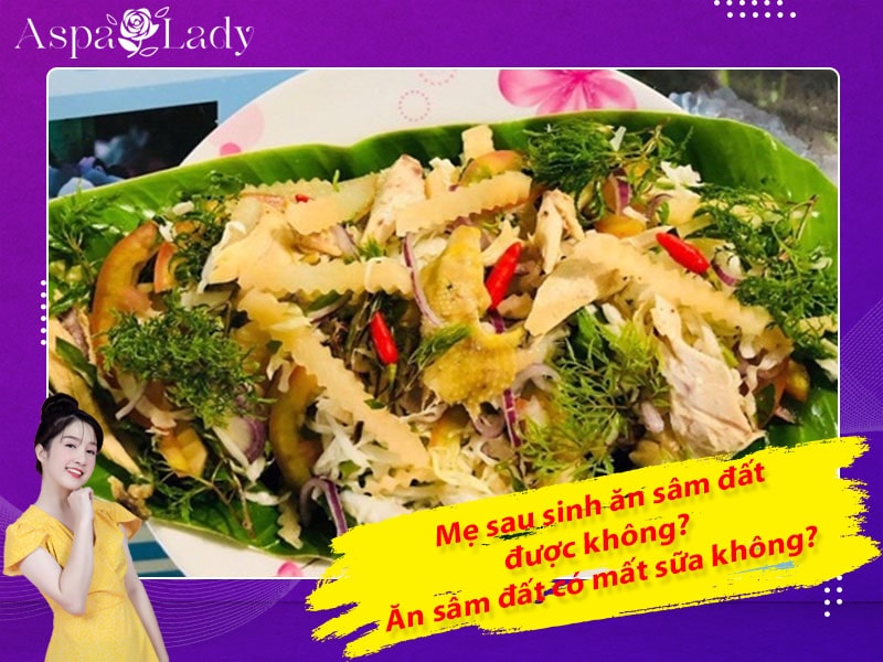 Mẹ sau sinh ăn sâm đất được không? Ăn có mất sữa không?