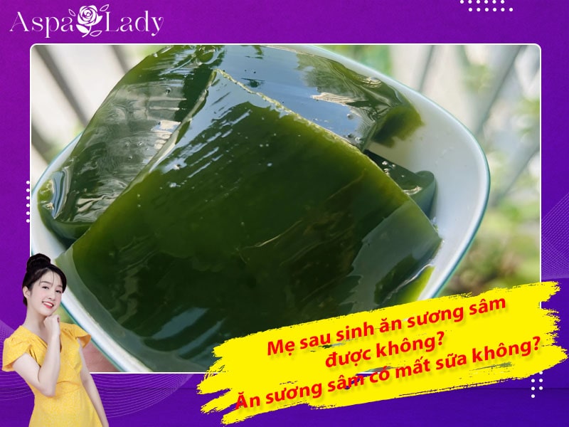 Mẹ sau sinh ăn sương sâm được không? Ăn có mất sữa không?