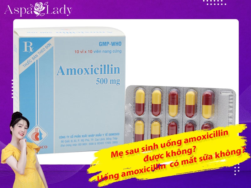 Mẹ sau sinh uống amoxicillin được không? Uống có mất sữa không?
