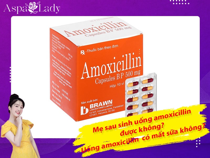 Mẹ sau sinh uống amoxicillin được không? Uống có mất sữa không?