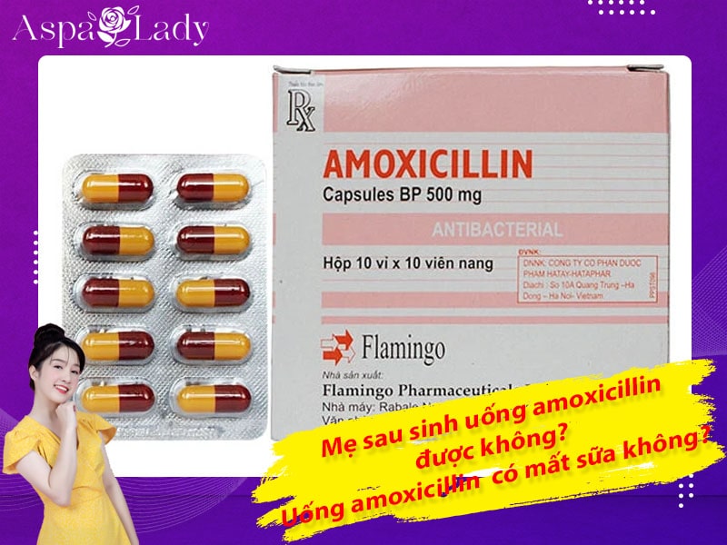 Mẹ sau sinh uống amoxicillin được không? Uống có mất sữa không?