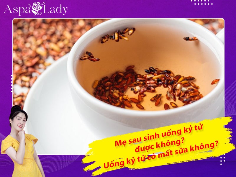 Mẹ sau sinh uống kỷ tử được không? Uống có mất sữa không?