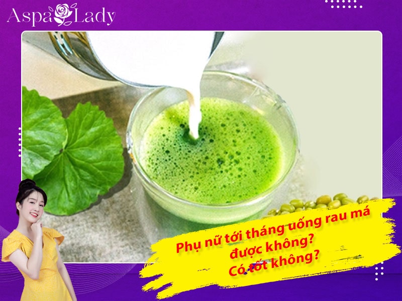 Tới tháng uống rau má được không? 5 điều chị em cần nhớ!