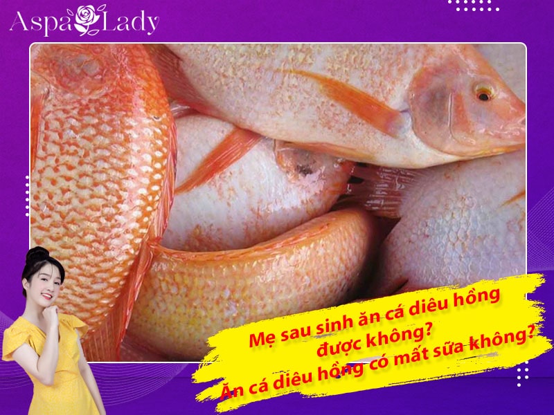 Mẹ sau sinh ăn cá diêu hồng được không? ăn có mất sữa không?