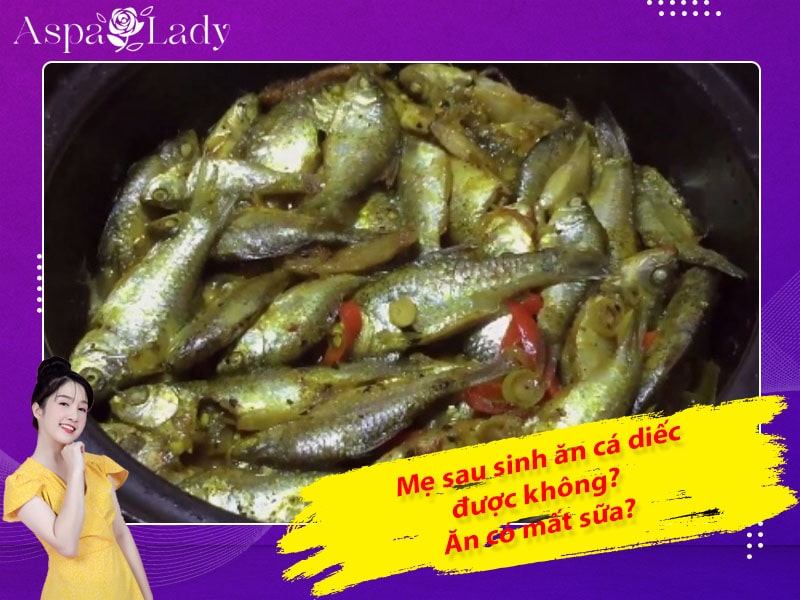 Mẹ sau sinh ăn cá diếc được không? Ăn có mất sữa không?