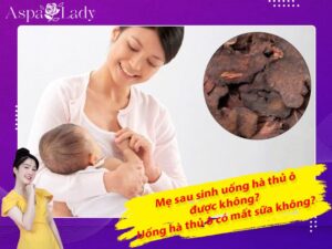Mẹ cho con bú uống hà thủ ô được không? Có mất sữa không?