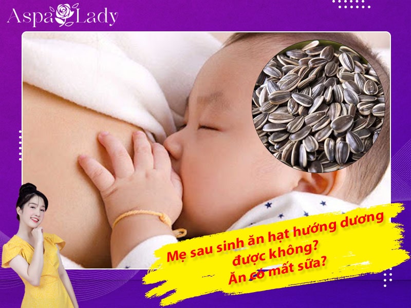Mẹ sau sinh ăn hạt hướng dương được không? Có gây mất sữa?